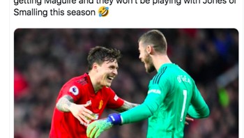 David de Gea dan Lindelof digambarkan senang setelah tidak lagi harus bermain dengan Jones dan Smalling berkat kedatangan Maguire. Foto: istimewa