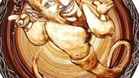 Seniman bernama Norico ini menghebohkan dunia maya dengan karya-karya fantastisnya dari cokelat menjadi potrait berbagai karakter. Seperti potrait jin di film Aladdin ini. Foto: Instagram @Norico0807