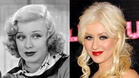 Christina Aguilera sepertinya memiliki wajah khas selebriti Hollywood, terbukti ia mirip dengan Ginger Rogers, seorang aktris tahun 40-an. Dok. Ist