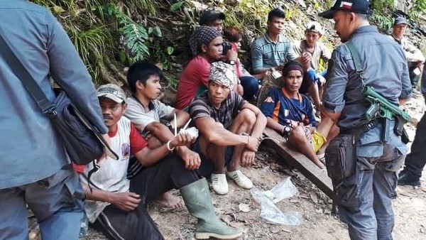 Ini 17 Pelaku Pembalakan Liar yang Ditangkap di Sambas