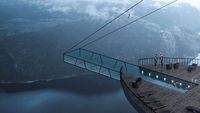 Mau Dibuat Kolam Kaca Setinggi 604 M di Tebing Ujung Dunia