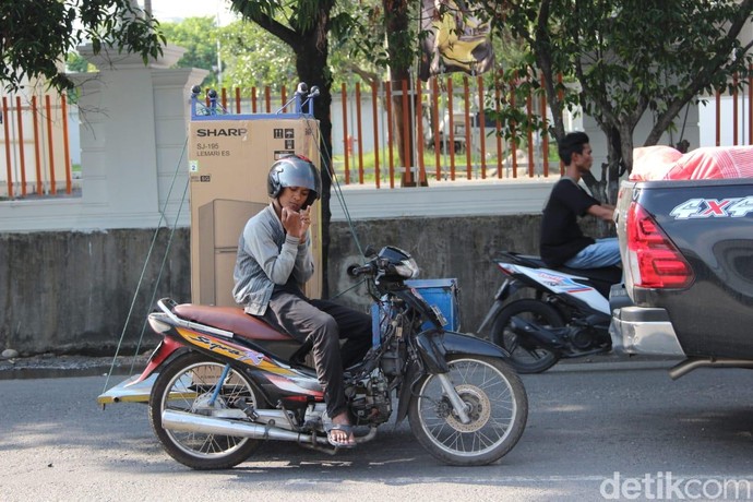Potret Motor Serbaguna di Medan, Bisa Angkut Kulkas