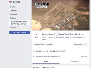 Sempat Dihapus Facebook, Undangan Serbu Area 51 Muncul Lagi