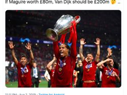 Ketika Netizen Bandingkan Harga Maguire vs Van Dijk