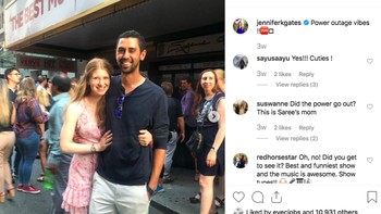 Kebersamaan mereka saat mengalami mati listrik di New York belum lama ini. Foto: Instagram