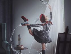 Kreatif! Foto Keluarga Bak Negeri Dongeng Pakai Photoshop