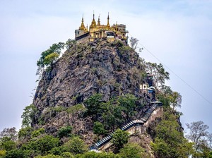 Vihara Suci di Kawah Gunung Berapi Myanmar