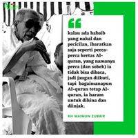 Kalimat kalimat Inspiratif Mbah Moen Bertebaran di Medsos