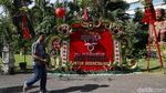 Ornamen Bali Hiasi Lokasi Kongres V PDIP
