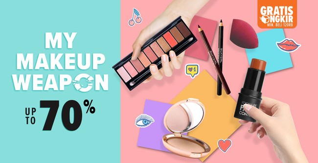 Selain Laneige, para beauty enthusiast bisa mendapati penawaran menarik lainnya. Melalui program diskon My Makeup Weapon, Anda dapat menemukan produk-produk keluaran Maybelline, LOreal, Clio, NYX, Silky Girl dengan diskon hingga 70%. Promo berikut masih bisa ditemui hingga akhir bulan. Foto: Twitter