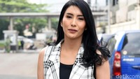 Tyas Mirasih saat ditemui di studio Trans TV, Kapten Tendean, Jakarta Selatan pada Selasa (6/8). Pool/Noel/detikFoto.