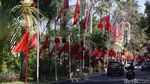 Ornamen Bali Hiasi Lokasi Kongres V PDIP