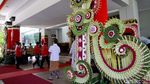 Ornamen Bali Hiasi Lokasi Kongres V PDIP