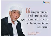 Kalimat Kalimat Inspiratif Mbah Moen Bertebaran Di Medsos