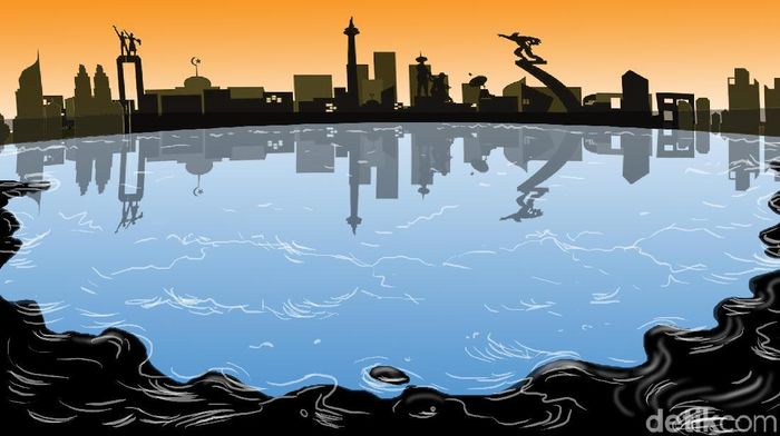 Ilustrasi Limbah Minyak di Laut Foto: Ilustrator: Edi Wahyono Ilustrasi Limbah Minyak di Laut Foto: Ilustrator: Edi Wahyono