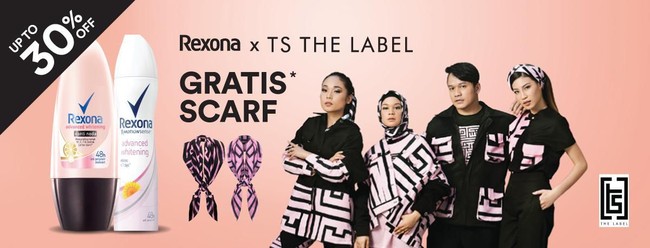Situs belanja lain yang menyediakan potongan harga untuk produk kecantikan adalah Blibli. Anda yang butuh deodoran bisa mempertimbangkan promo Rexona Twin Pack. Selain ada diskon 30%, pembeli juga bisa mendapatkan scarf cantik gratis hingga 31 Agustus. Foto: Twitter