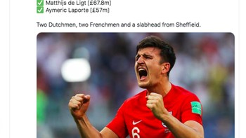 Maguire pun menjadi bek termahal dunia saat ini. Foto: istimewa