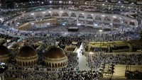 Pemerintah Arab Saudi melansir pada tahun 2019, jumlah keseluruhan jemaah haji mencapai 2.489.406 orang. Jumlah ini mengalami kenaikan 4,96 persen dibandingkan tahun sebelumnya. REUTERS/Umit Bektas  