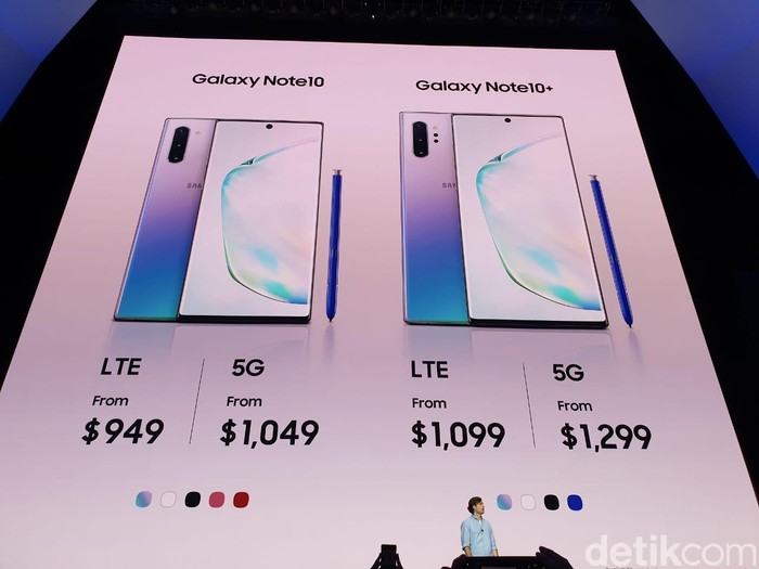 Galaxy Note 10 dan Galaxy Note 10+. Foto: Kris Fathoni W/detikINET Galaxy Note 10 dan Galaxy Note 10+. Foto: Kris Fathoni W/detikINET