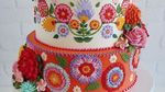 10 Kreasi Kue Cantik dengan Motif Rajut Aneka Warna