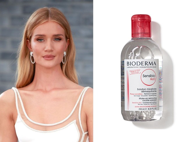 Produk drugstore favorit dari Rosie Huntington-Whiteley adalah Bioderma Sensibio Micellar Water seharga Rp 148 ribu. Ini adalah salah satu produk untuk membersihkan wajah dari makeup dan kotoran. Foto: dok. Getty Images, Ist