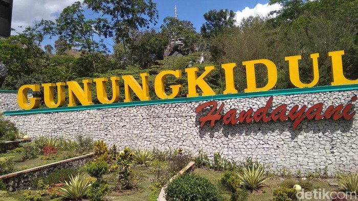 Gunungkidul, pintu masuk Kabupaten Gunungkidul, (8/8/2019).