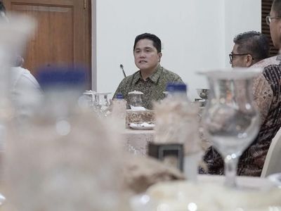 Hadiri Musda PRSSNI, Erick Thohir Semringah