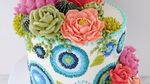 10 Kreasi Kue Cantik dengan Motif Rajut Aneka Warna
