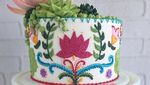 10 Kreasi Kue Cantik dengan Motif Rajut Aneka Warna