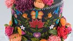 10 Kreasi Kue Cantik dengan Motif Rajut Aneka Warna