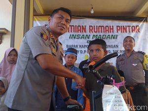 Inspiratif, Polisi di Lamongan Dirikan Rumah Singgah untuk Anak Yatim