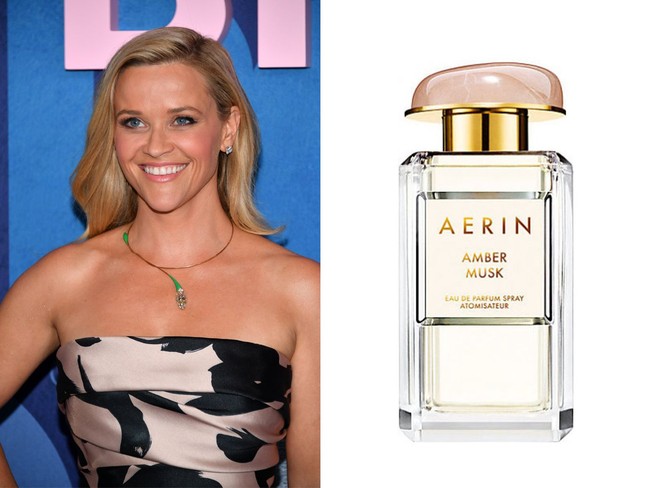 Reese Witherspoon mengatakan bahwa dirinya bahkan tidak dapat keluar rumah jika tidak menggunakan parfum kesukaannya, yaitu Amber Musk keluaran Aerin. Parfum yang memadukan aroma musk dan bunga ini dijual seharga Rp 2 jutaan. Foto: Getty Images