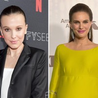 Aktris asal Inggris, Millie Bobby Brown jika diperhatikan memiliki kemiripan dengan aktris Israel-Amerika, Natalie Portman Foto: Getty Images