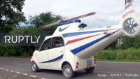 Melansir situs Rush Lane, Prasad bersama seorang rekan tergerak membuat sebuah prototipe helikopter, yang bisa digunakan di jalan raya. Proyek modifikasi ini memakan biaya sekitar Rs 7 lakh (Rp 141,2 juta). Foto: Pool (RushLane)
