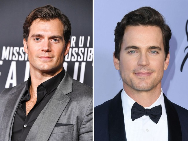 Kedua aktor yang memiliki wajah rupawan ini yaitu bintang Superman, Henry Cavill dan Matt Bomer masuk dalam deretan artis yang memiliki wajah yang mirip. Foto: Getty Images