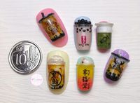 Boba Milk Tea Kini Diwujudkan Jadi Nail Art Unik
