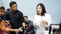 Sarwendah menceritakan bahwa saat ini keluarganya bersama Ruben Onsu tengah mengalami ujian bertubi-tubi. Pool/Palevi S/detikFoto.