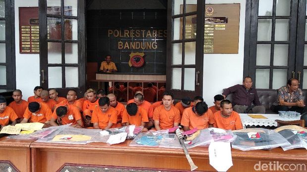 Selama Sepekan, Polisi Tangkap 28 Bandit yang Berulah di Bandung