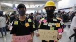 Aksi Protes di Hong Kong Berlanjut, Massa Kini Duduki Bandara