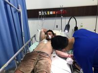 Nicolas Carr yang dirawat setelah berbuat onar di Bali (Istimewa)
