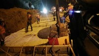 Paket pelebaran Jalan Ciawi-Puncak sepanjang 5 km dan pembangunan rest area Gunung Mas telah mulai dikerjakan sejak akhir tahun 2018. Pool/Kementerian PUPR.