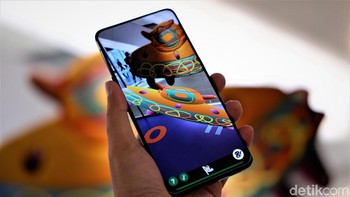 Oppo menyiapkan aplikasi Augmented Reality (AR) yang dibuat khusus untuk Reno 10x Zoom Limited Edition Foto: Adi Fida Rahman/detikINET