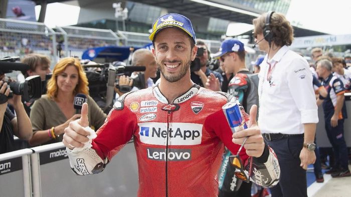 Andrea Dovizioso menyebut persaingan perebutan gelar juara dunia MotoGP masih terbuka (Foto: Mirco Lazzari gp / Getty Images) Andrea Dovizioso menyebut persaingan perebutan gelar juara dunia MotoGP masih terbuka (Foto: Mirco Lazzari gp / Getty Images)