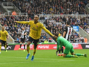 Newcastle vs Arsenal: Gol Aubameyang Menangkan The Gunners