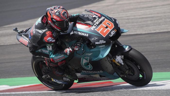 Fabio Quartararo finis ketiga di MotoGP Austria. (Foto: Mirco Lazzari gp/Getty Images) Fabio Quartararo finis ketiga di MotoGP Austria. (Foto: Mirco Lazzari gp/Getty Images)