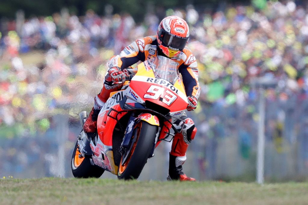 Marc Marquez MotoGP - Czech Republic Grand Prix - Automotodrom Brno, Brno, Czech Republic - August 4, 2019 Repsol Honda's Marc Marquez in action during the MotoGP race REUTERS/David W Cerny