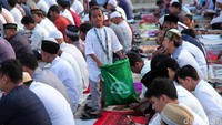 Di lokasi ini memang rutin digelar salat Idul Adha.