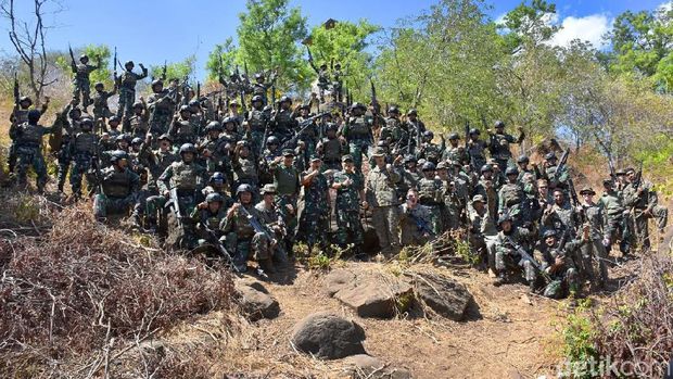 Latihan bersama TNI dan AS di Situbondo/