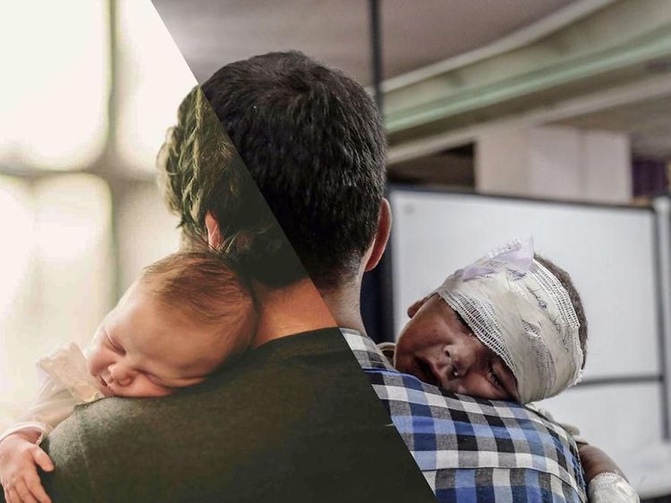 Perbandingan Dua Foto Kehidupan yang Menyayat Hati