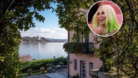 Jalan raya tepi laut melalui kota Meina membelah tanah baru milik Ms. Versace menjadi dua, dengan rumah berpagar bukit yang berpagar di satu sisi dan kolam di tepi danau dan taman di sisi lain. Hunian ini memiliki kolam renang dan lapangan sepakbola. Istimewa/Dok.Mansion Global.